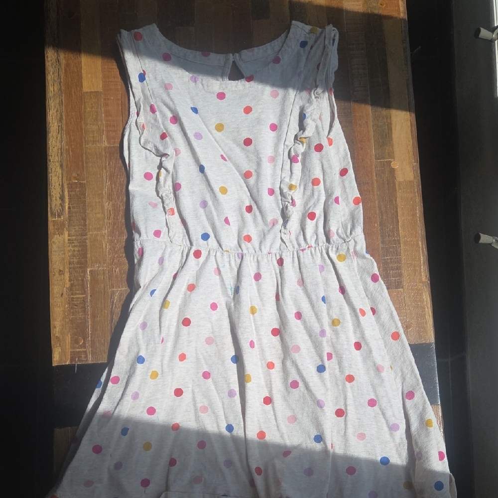 GAP White and Pink Sleeveless Sundress